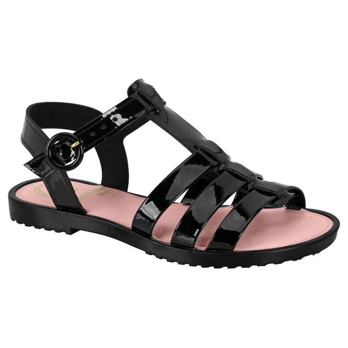 Sandália Infantil Feminina Verniz Preto Molekinha 2323.114 - Preto Menor preço em Sandália Infantil Feminina Verniz Preto Molekinha 2323.114 - Preto