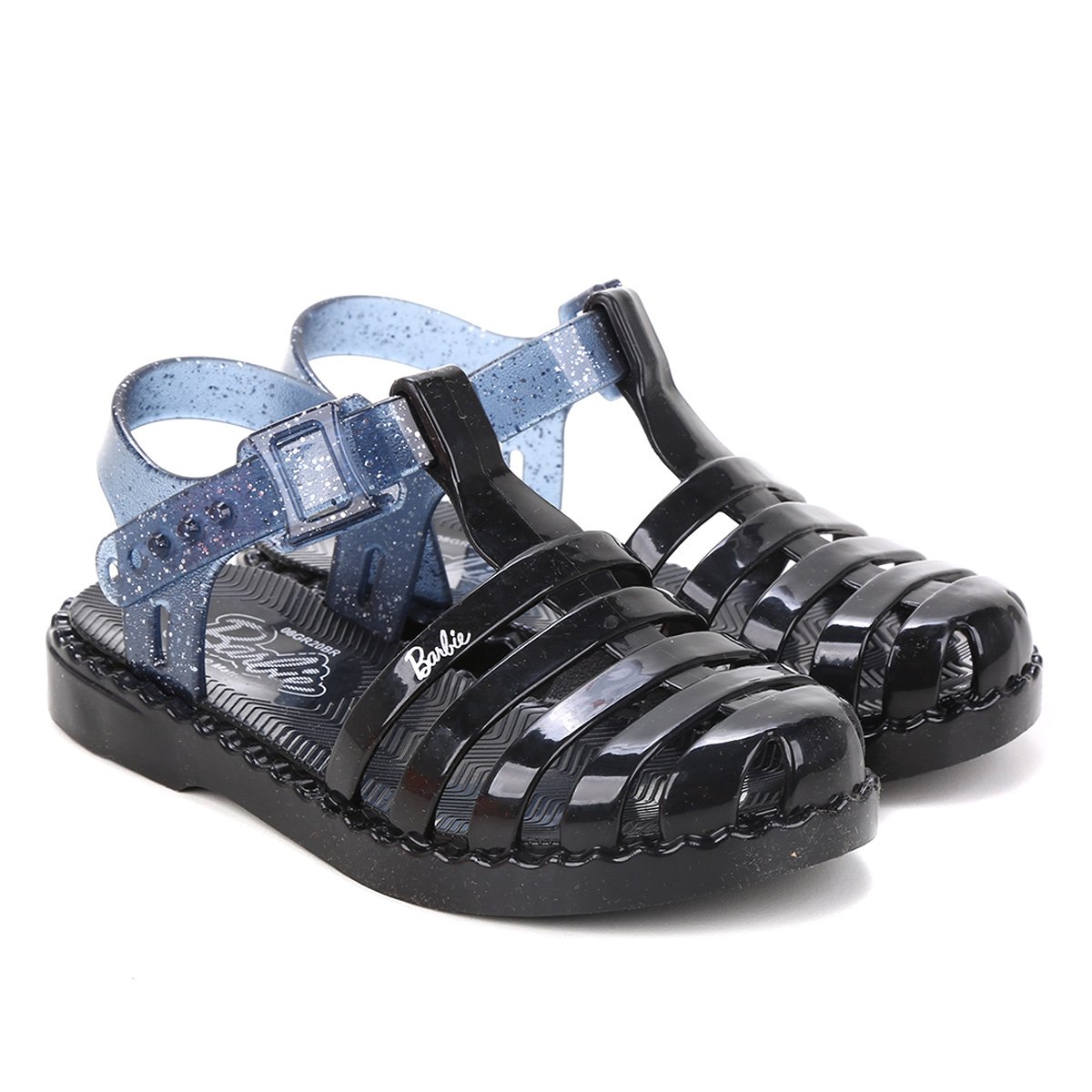 Sandália Infantil Grendene Barbie Glitter Feminina - Preto Menor preço em Sandália Infantil Grendene Barbie Glitter Feminina - Preto