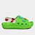 Sandália Infantil Grendene Kids Babuche Gaspea Baby Masculina - Verde+Branco