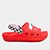 Sandália Infantil Grendene Kids Babuche Gaspea Baby Masculina - Vermelho+Branco