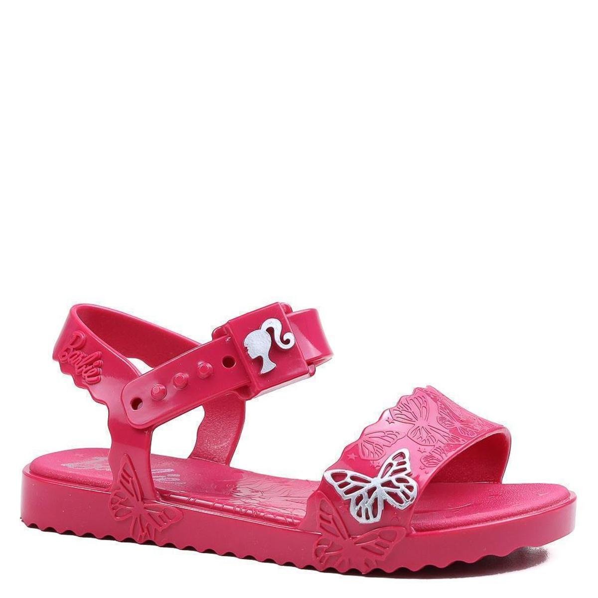 Sandália Infantil Grendene Kids Barbie + Brinde Mochila Barbie Butterfly  Feminina - Rosa Claro | Zattini
