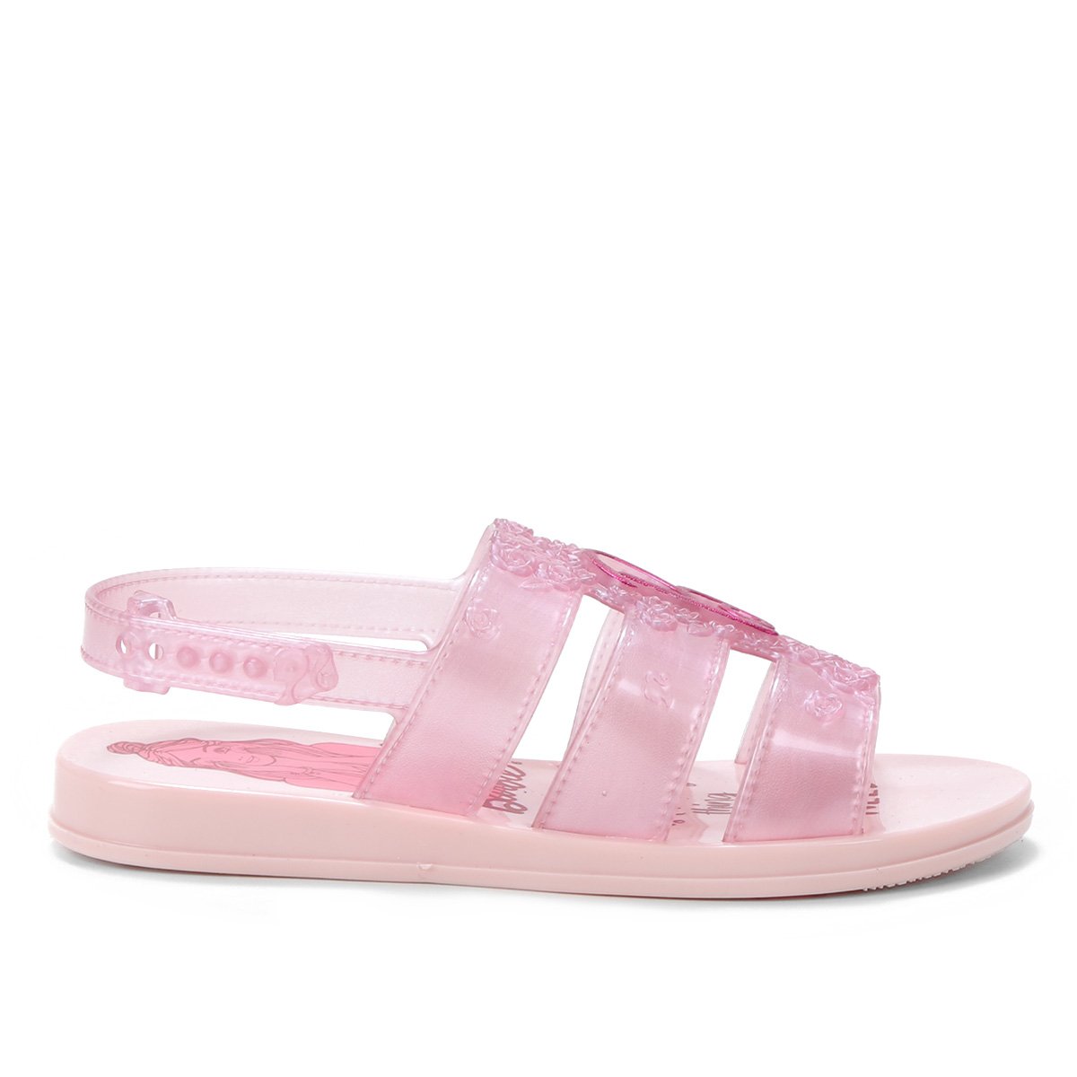 Sandália Infantil Grendene Kids Barbie Spa Feminina - Rosa Claro | Zattini