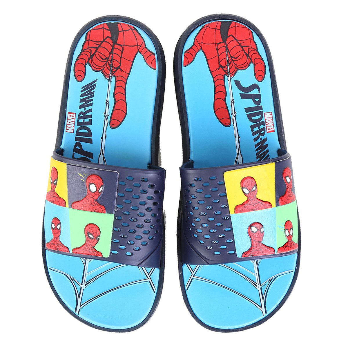 Sandália Infantil Grendene Kids Homem Aranha - Azul | Zattini
