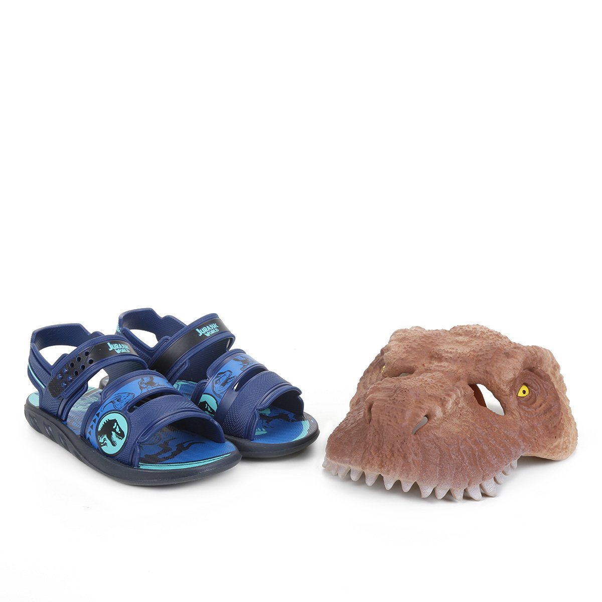 Sandália Infantil Grendene Kids Jurassic World Masculina + Máscara - Azul é ruim? Sandália Infantil Grendene Kids Jurassic World Masculina + Máscara - Azul é boa?
