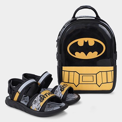 Sandália Infantil Grendene Kids Liga Da Justiça Hero Mochila Menino - Masculino