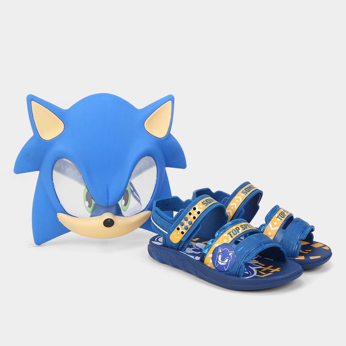 Sandália Infantil Grendene Kids Sonic Mask Menino Menor preço em Sandália Infantil Grendene Kids Sonic Mask Menino