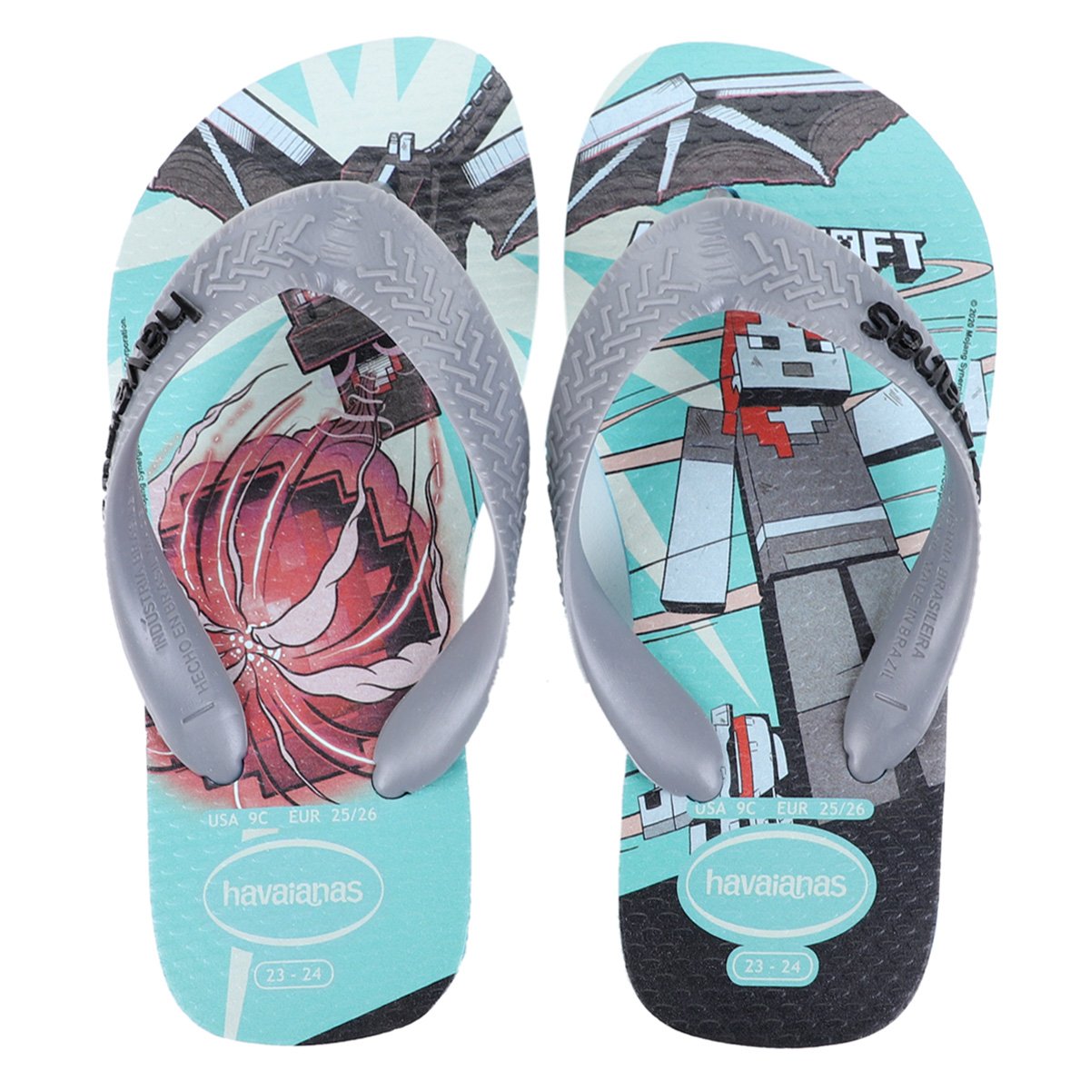 Sandália Infantil Havaianas Kids Minecraft Menor preço em Sandália Infantil Havaianas Kids Minecraft