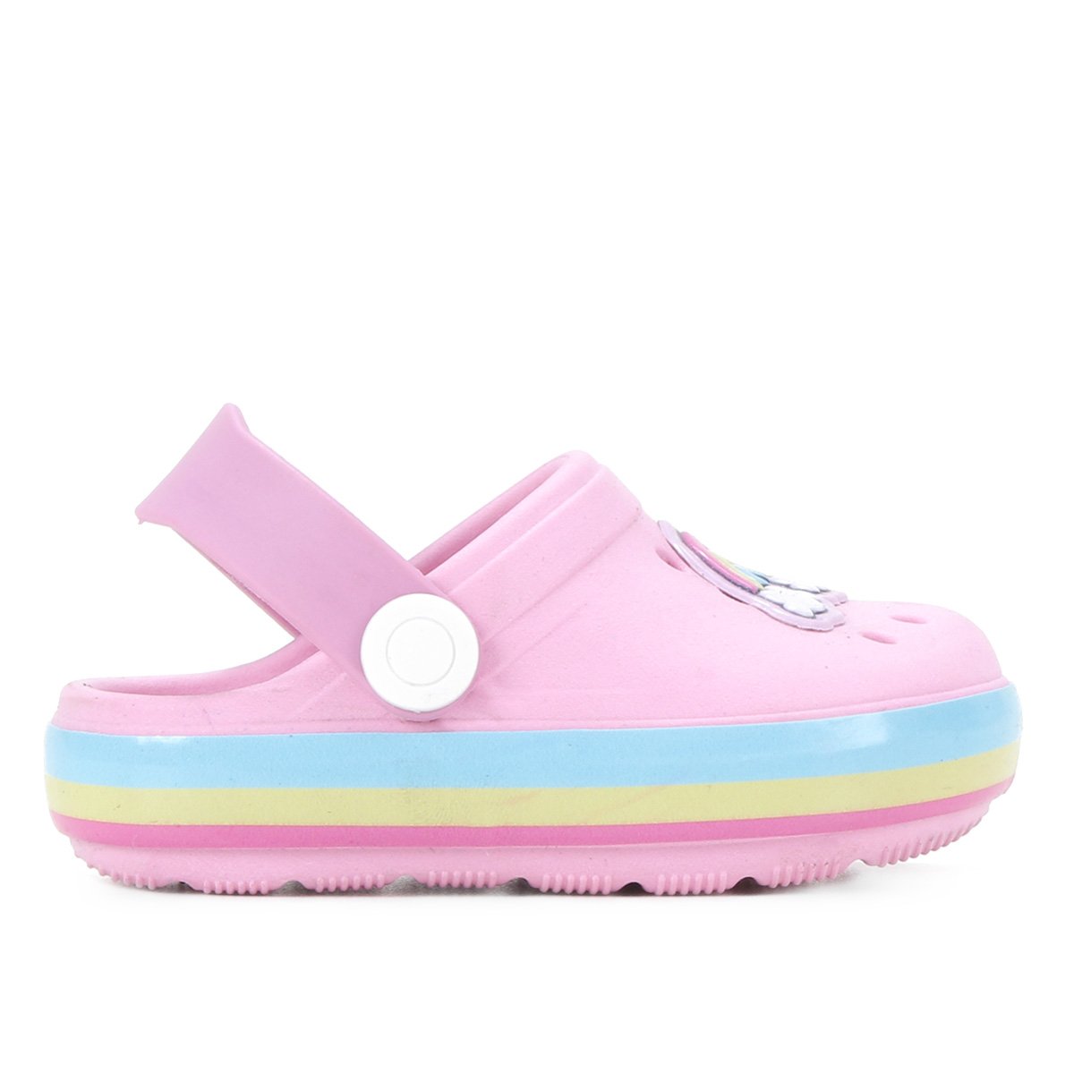 Sandália Infantil Kurz Babuche Arco Íris Feminina - Rosa Menor preço em Sandália Infantil Kurz Babuche Arco Íris Feminina - Rosa