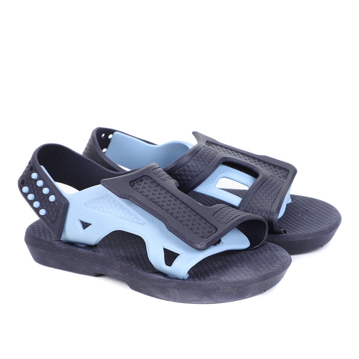 Sandália Infantil Luelua Papete Bicolor Masculina - Azul Menor preço em Sandália Infantil Luelua Papete Bicolor Masculina - Azul