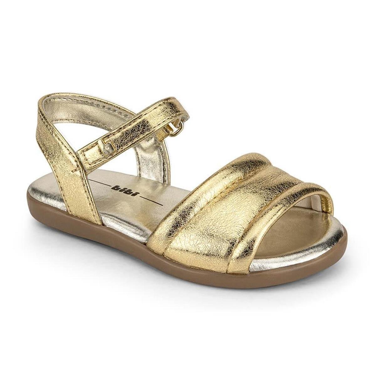 Sandália Infantil Menina Bibi Baby Soft Dourada 1142151 Zattini