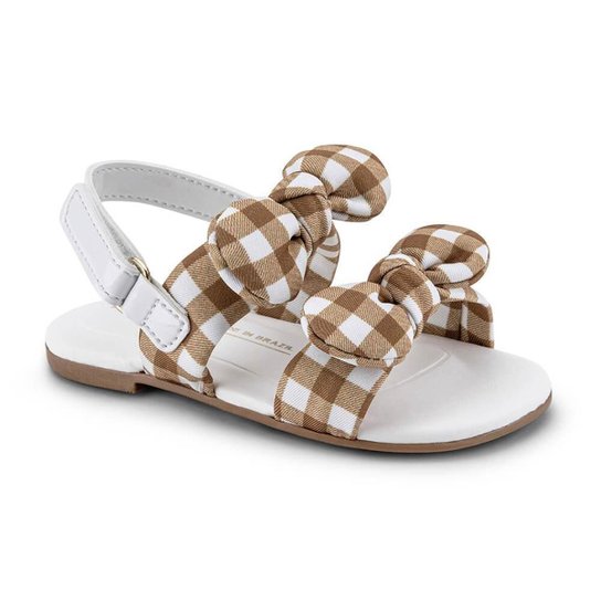 Sandália Infantil Menina Bibi Mini Me Caramelo Camp 1102260 Zattini