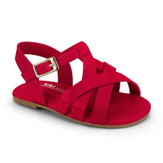 Sandália Infantil Menina Bibi Mini Me Vermelha 1102256 Zattini