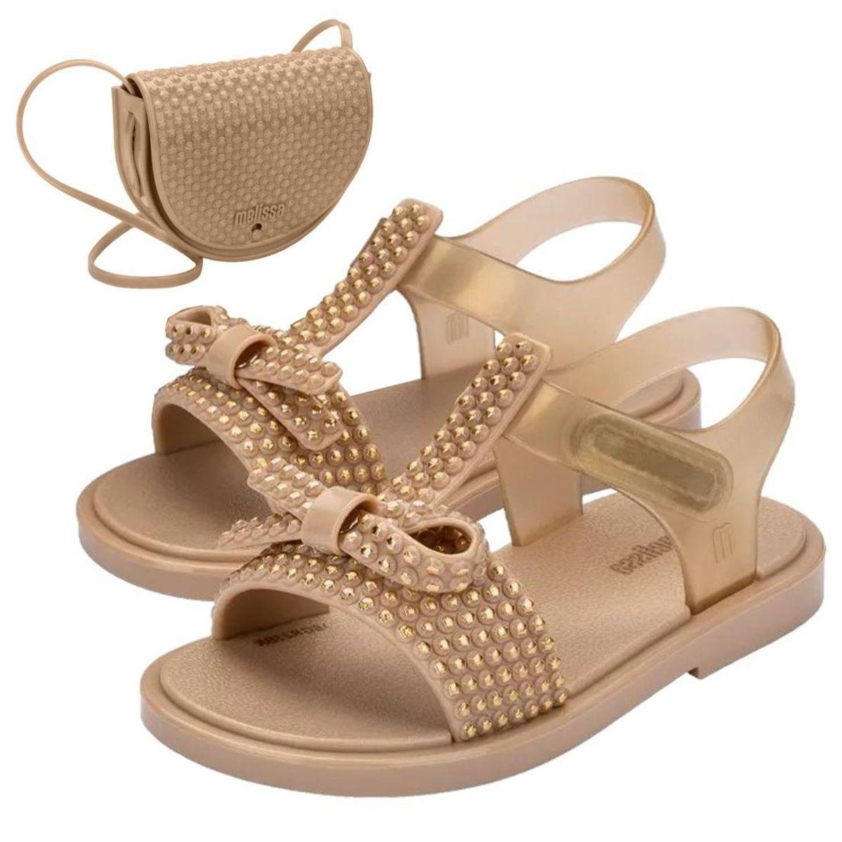 Sandalia Infantil Menina Com Bolsa Mini Melissa Glossy 35746 Zattini