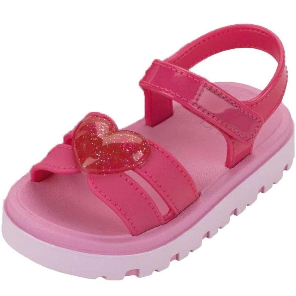 Sandália Infantil Menina Daily Love Heart Conforto Zaxynina