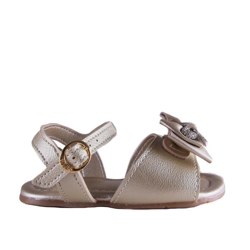 Sandália Infantil Menina Klin 515.240 Dourada