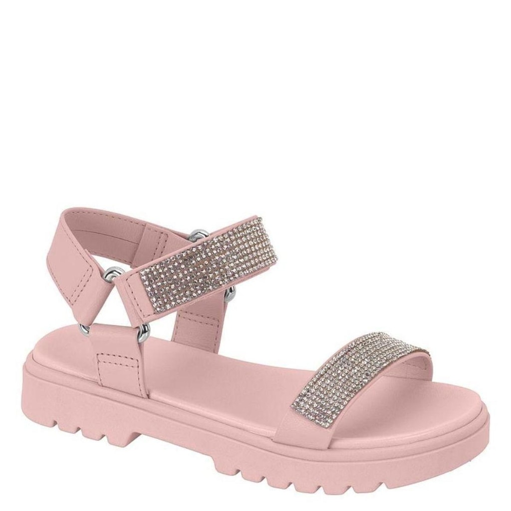 Sandália Infantil Menina Macia Brilho Molekinha 2344.135 - Rosa Napa - 35