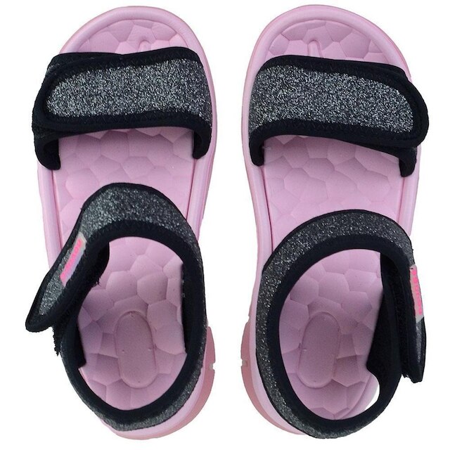 Sandalia Infantil Menina Novope Preta Glitter - 850015