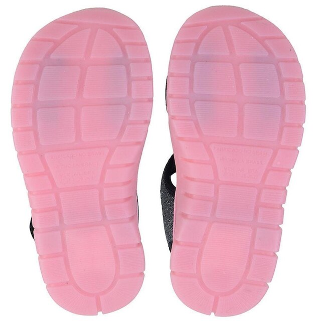 Sandalia Infantil Menina Novope Preta Glitter - 850015