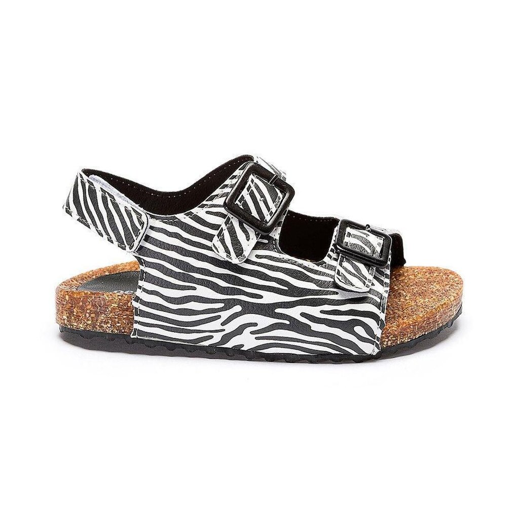 Sandália Infantil Menina Papete Animal Print