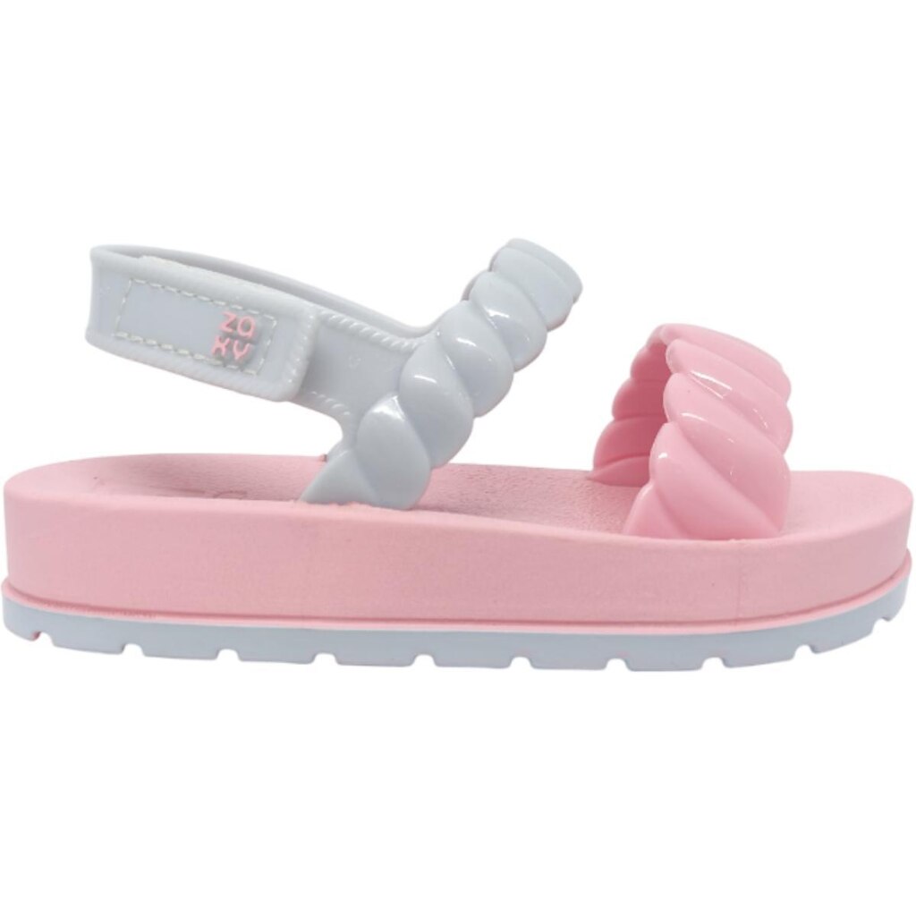 Sandália Infantil Menina Papete Casual Dia a Dia Passeio Escola Conforto Zaxynina 19287