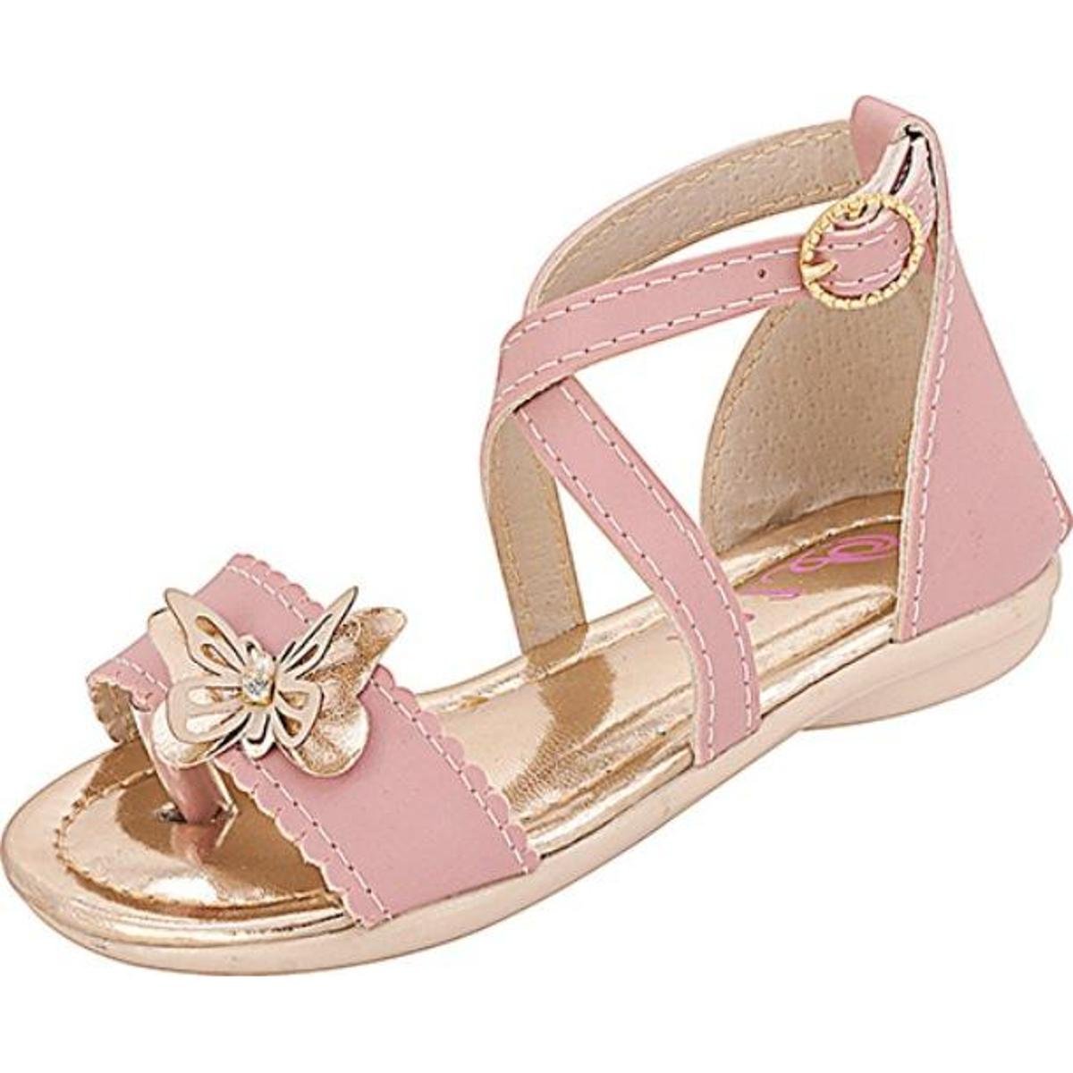 Sandália Infantil Menina Plis Calçados Abraço - Rosa Menor preço em Sandália Infantil Menina Plis Calçados Abraço - Rosa