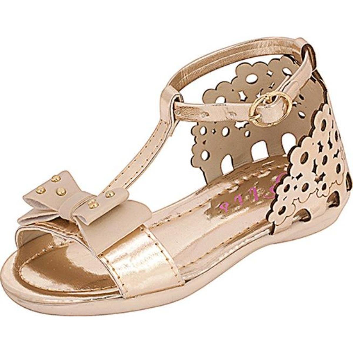 Sandália Infantil Menina Plis Calçados Florzinha - Dourado Menor preço em Sandália Infantil Menina Plis Calçados Florzinha - Dourado