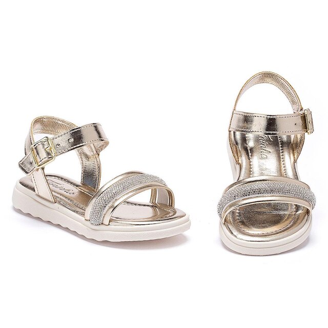 Sandália Infantil Menina Tininha Brilho Strass 08-080