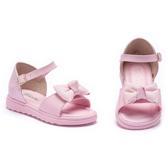 Sandália Infantil Menina Tininha Laço com Glitter 08-086