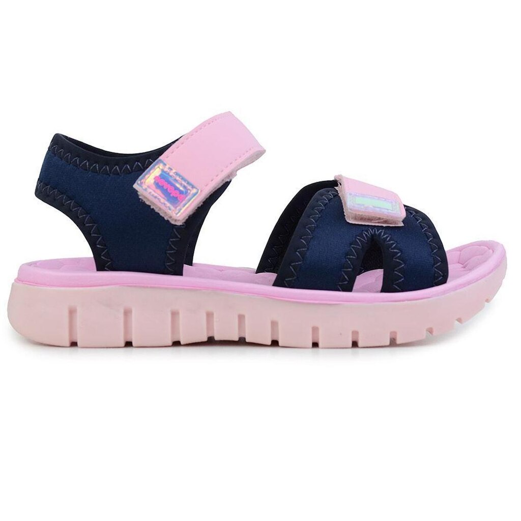 Sandália Infantil Meninas Novopé Papete Rosa - 8600