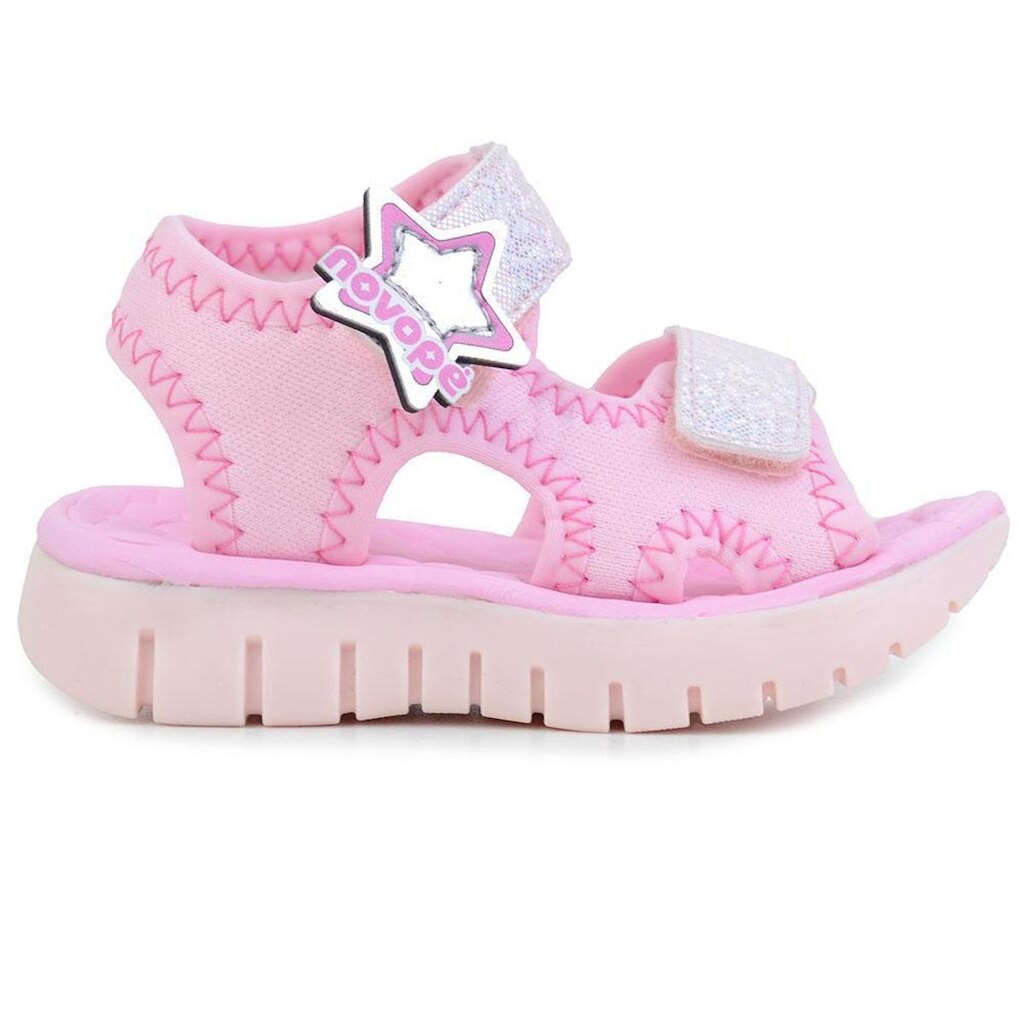 Sandália Infantil Meninas Novopé Papete Rosa - 86001