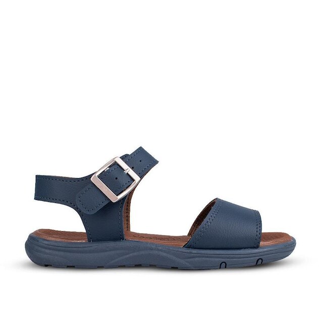 Sandália Infantil Menino Kidy Azul Marinho Casual Conforto Macia Leve Fivela