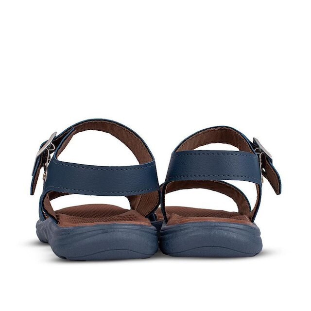 Sandália Infantil Menino Kidy Azul Marinho Casual Conforto Macia Leve Fivela