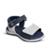 Sandália Infantil Menino Kidy Marinho Branco Casual Velcro - Marinho