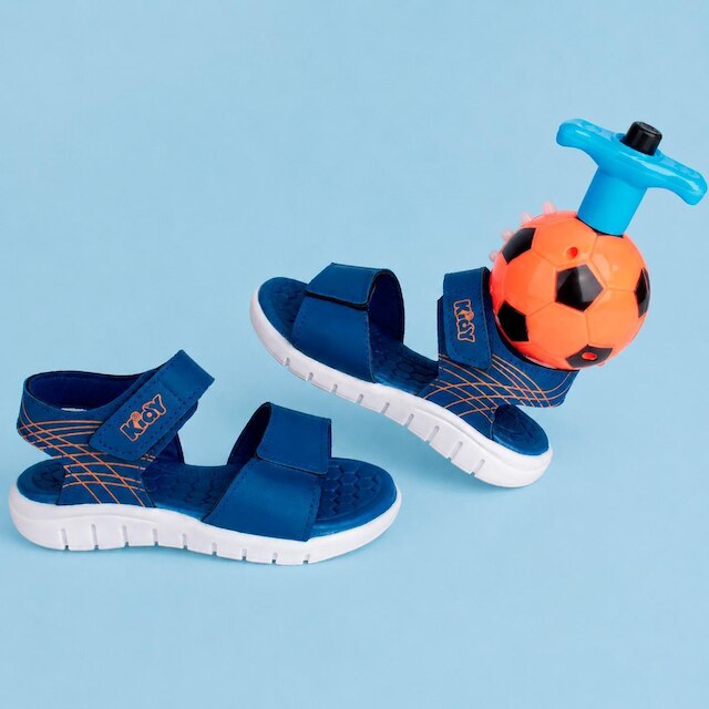Sandália Infantil Menino Kidy Toys Copa Bola Edição Limitada Papete Escolar Confortável