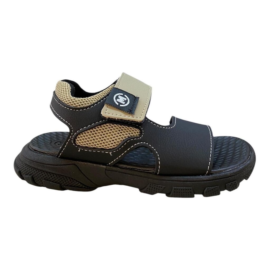 Sandalia Infantil Menino Molekinho Casual Auto Colante 2424.212 Preto