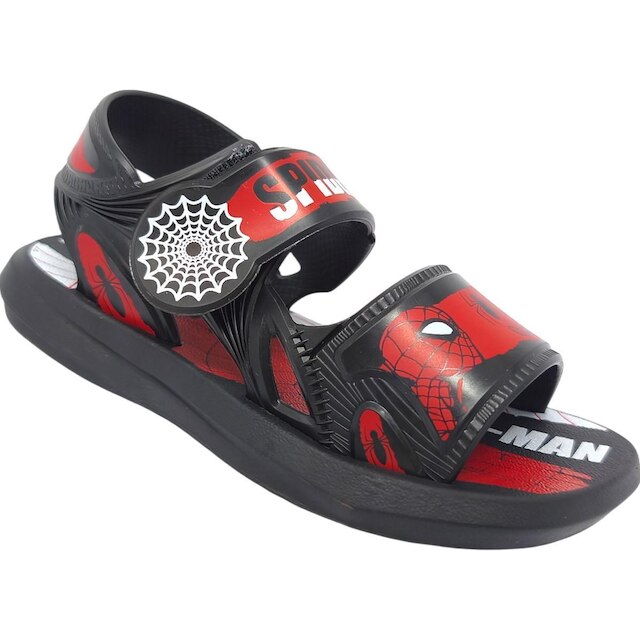 Sandalia Infantil Menino Papete Casual Dia a Dia Passeio Escola Spider Man Grendene Kids