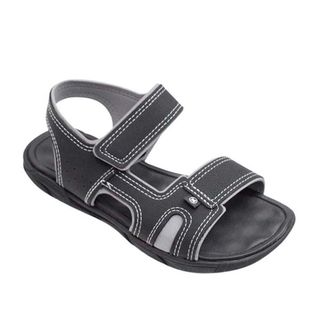 Sandalia Infantil Menino Papete Juvenil Molekinho 2400.139 - Preto Rustico - 33