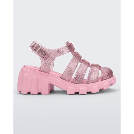 Sandália Infantil Mini Melissa Megan Salto Tratorado Original