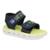 Sandália Infantil Mini Pé Masculina Confortável e Estilosa - Marinho+Verde Limão