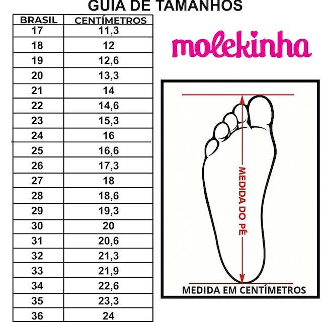 Sandália Infantil Molekinha Criança Confortável Estilosa