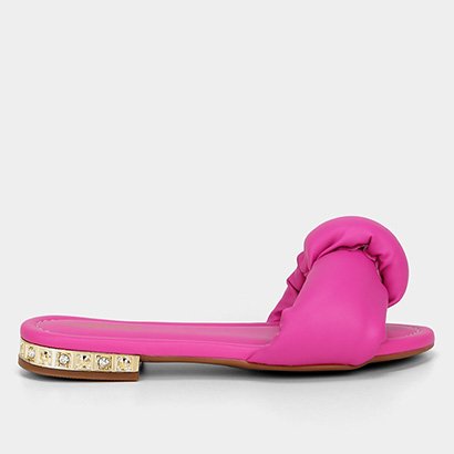 Sandália Infantil Molekinha Nó Strass - Feminino