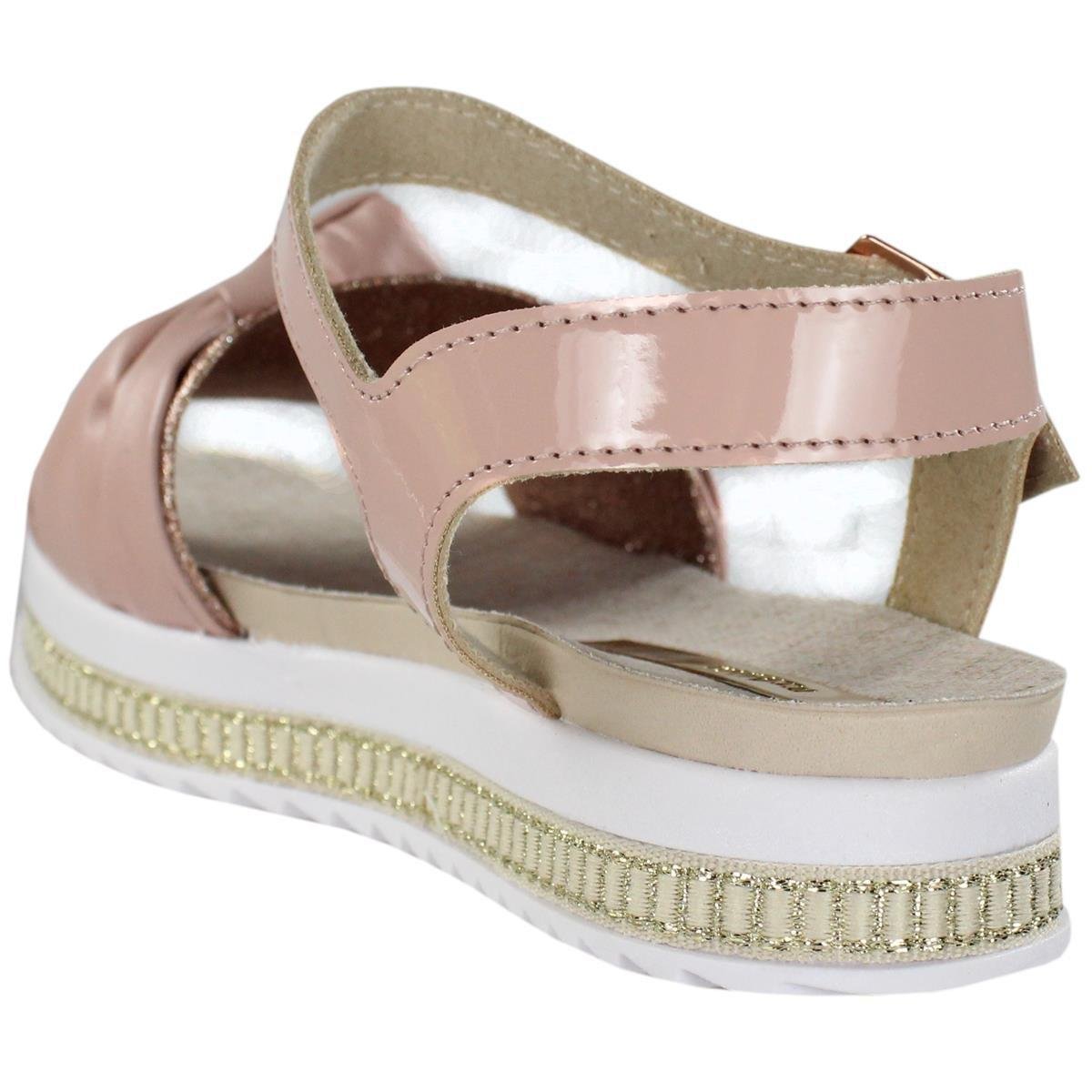 sandalia molekinha plataforma