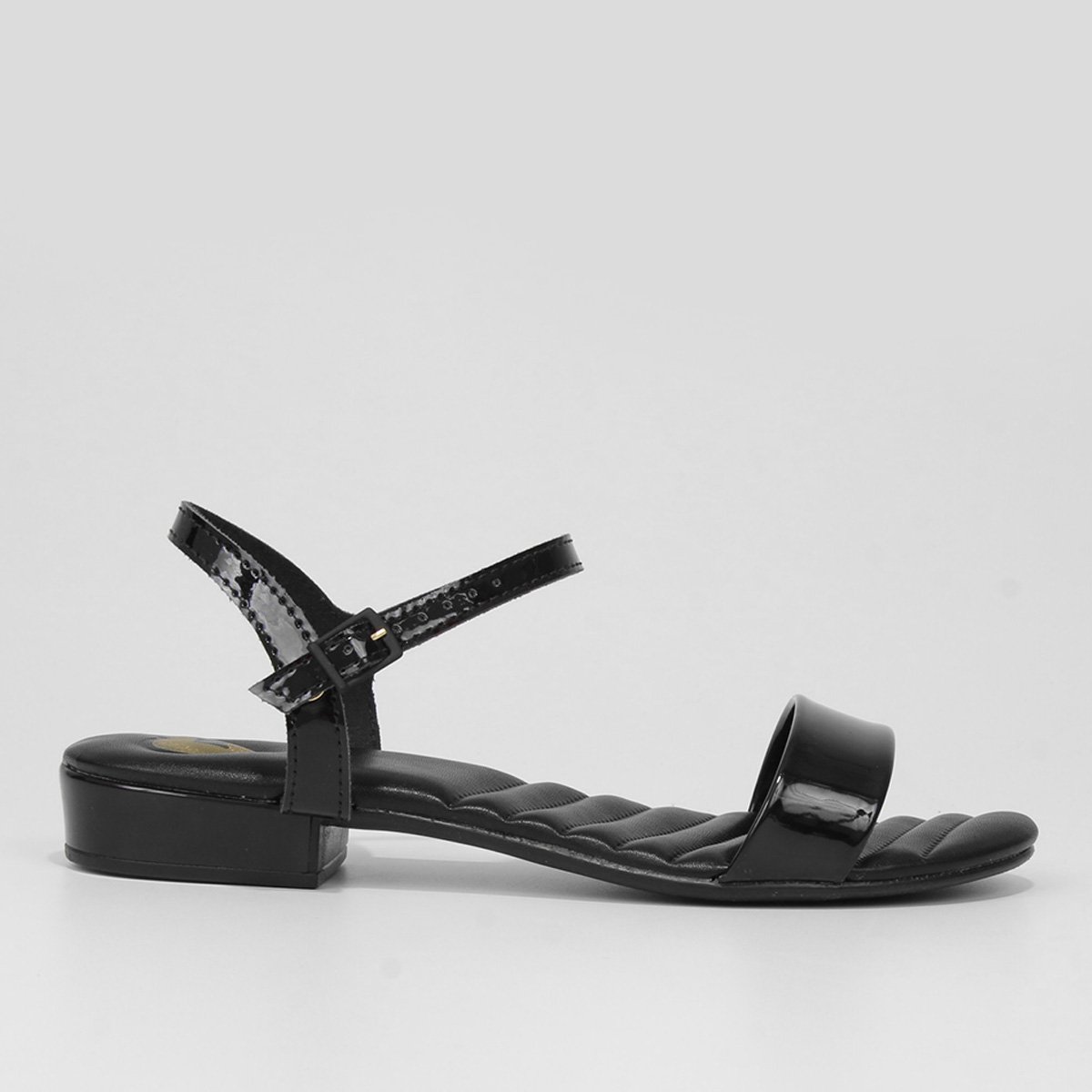 Sandália Infantil Molekinha Salto Baixo Verniz Menina - Preto Menor preço em Sandália Infantil Molekinha Salto Baixo Verniz Menina - Preto