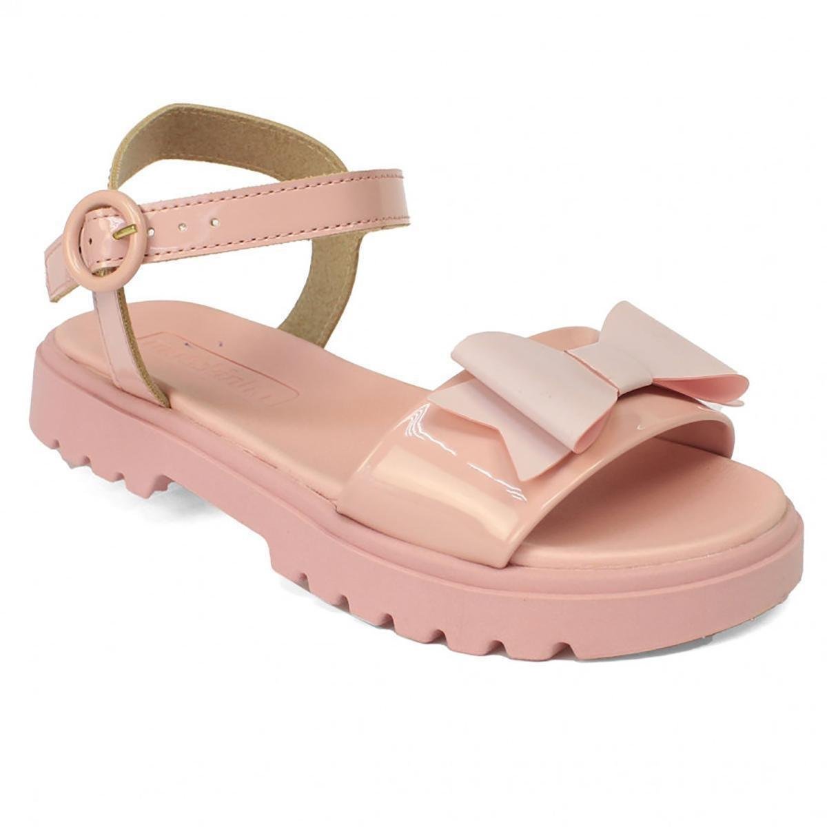 Sandália Infantil Molekinha Verniz Laço - Rosa - 27 - Rosa | Zattini