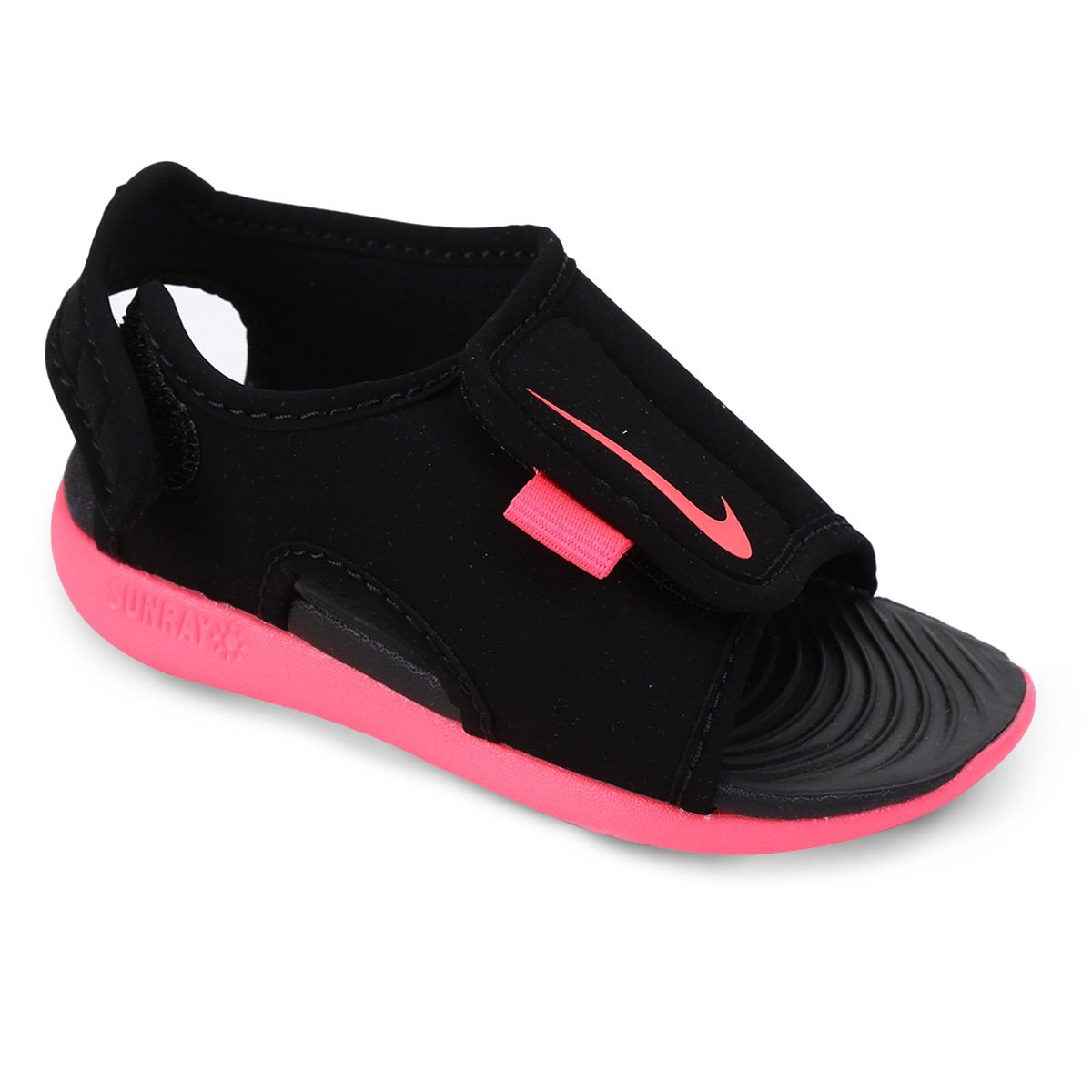 Sandália Infantil Nike Sunray Adjust 5 V2 BT - Preto+Pink é ruim? Sandália Infantil Nike Sunray Adjust 5 V2 BT - Preto+Pink é boa?