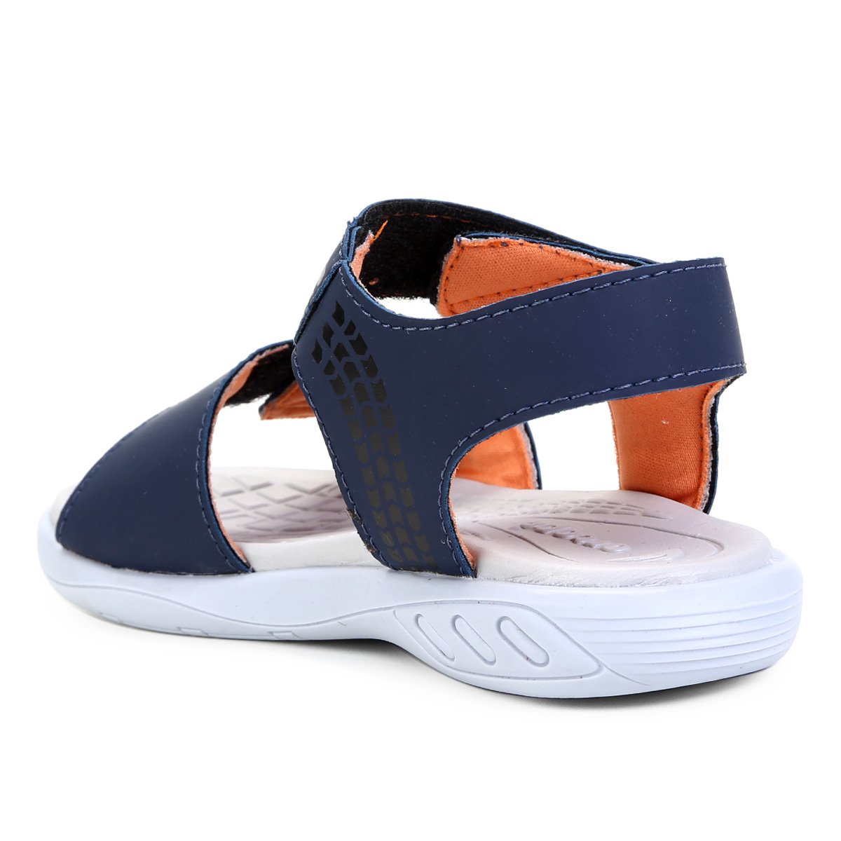 Sandália Infantil Ortopé Papete com Luzinha Masculina - Marinho+Coral |  Zattini