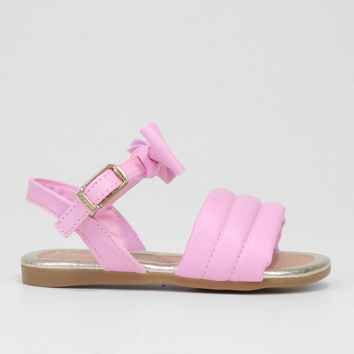 Sandália Infantil Pampili Laço Menina - Rosa Menor preço em Sandália Infantil Pampili Laço Menina - Rosa