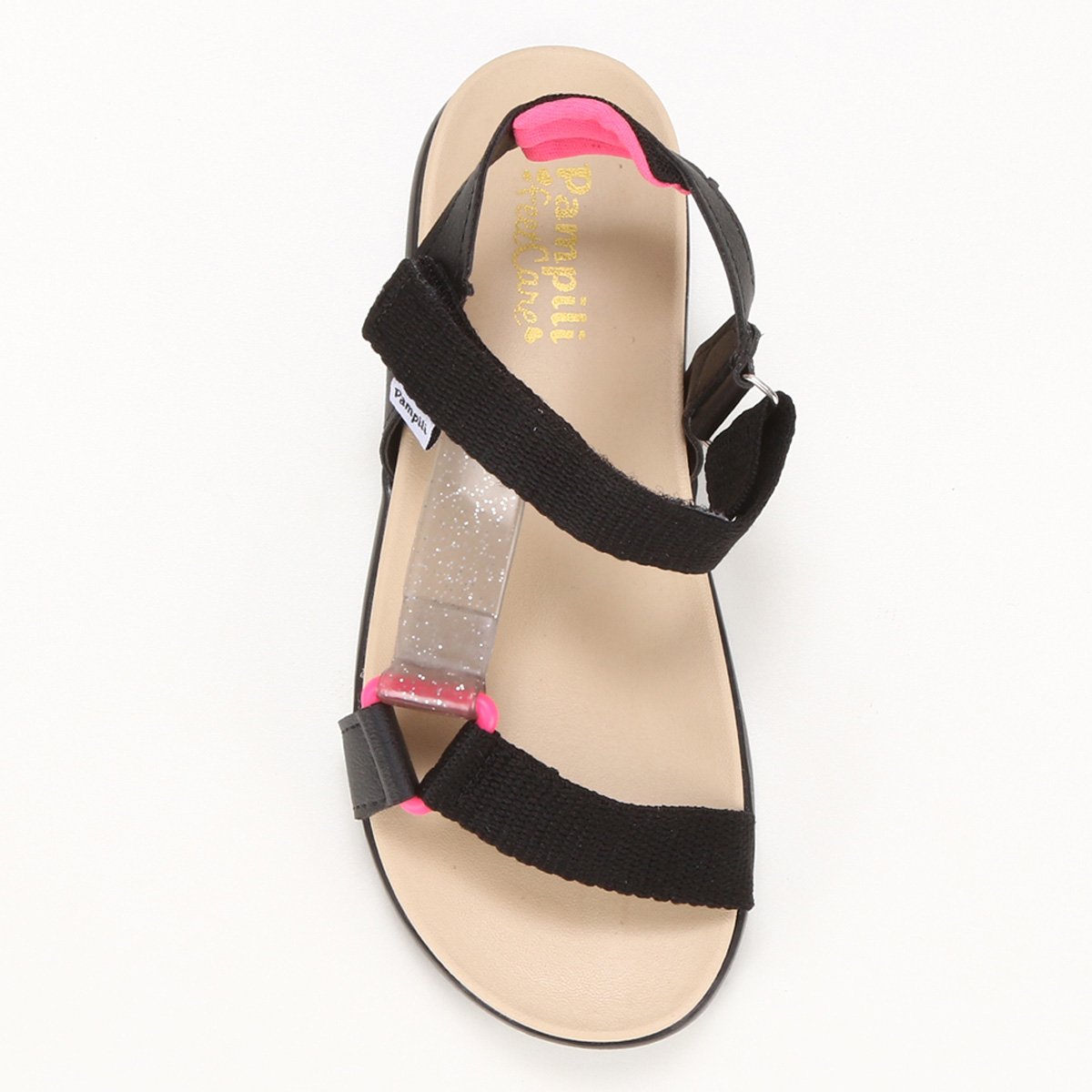 Sandália Infantil Pampili Papete Fly Feminina - Preto | Zattini