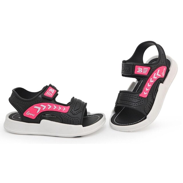 Sandália Infantil Papete Macia Confort - Botinho - Preto/Pink
