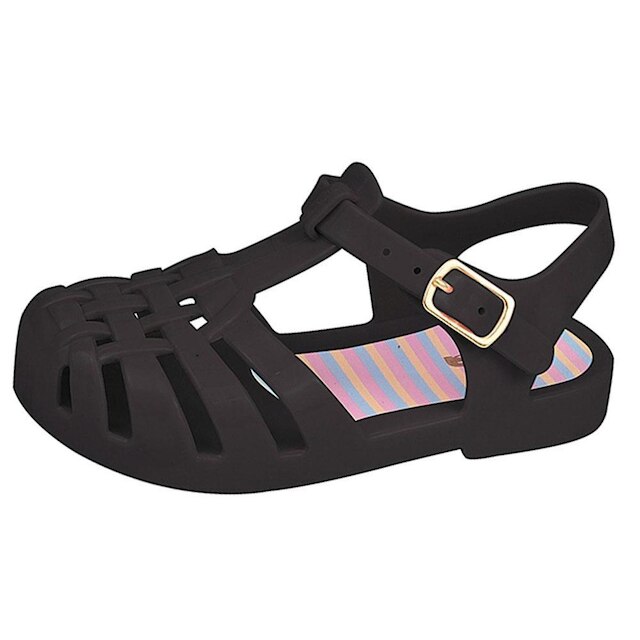 Sandália Infantil Princesa Preto Luelua 54042-07